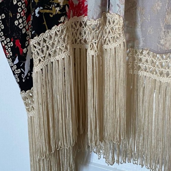 Anthropologie Cape with Fringe Detail - Picture 2 of 2